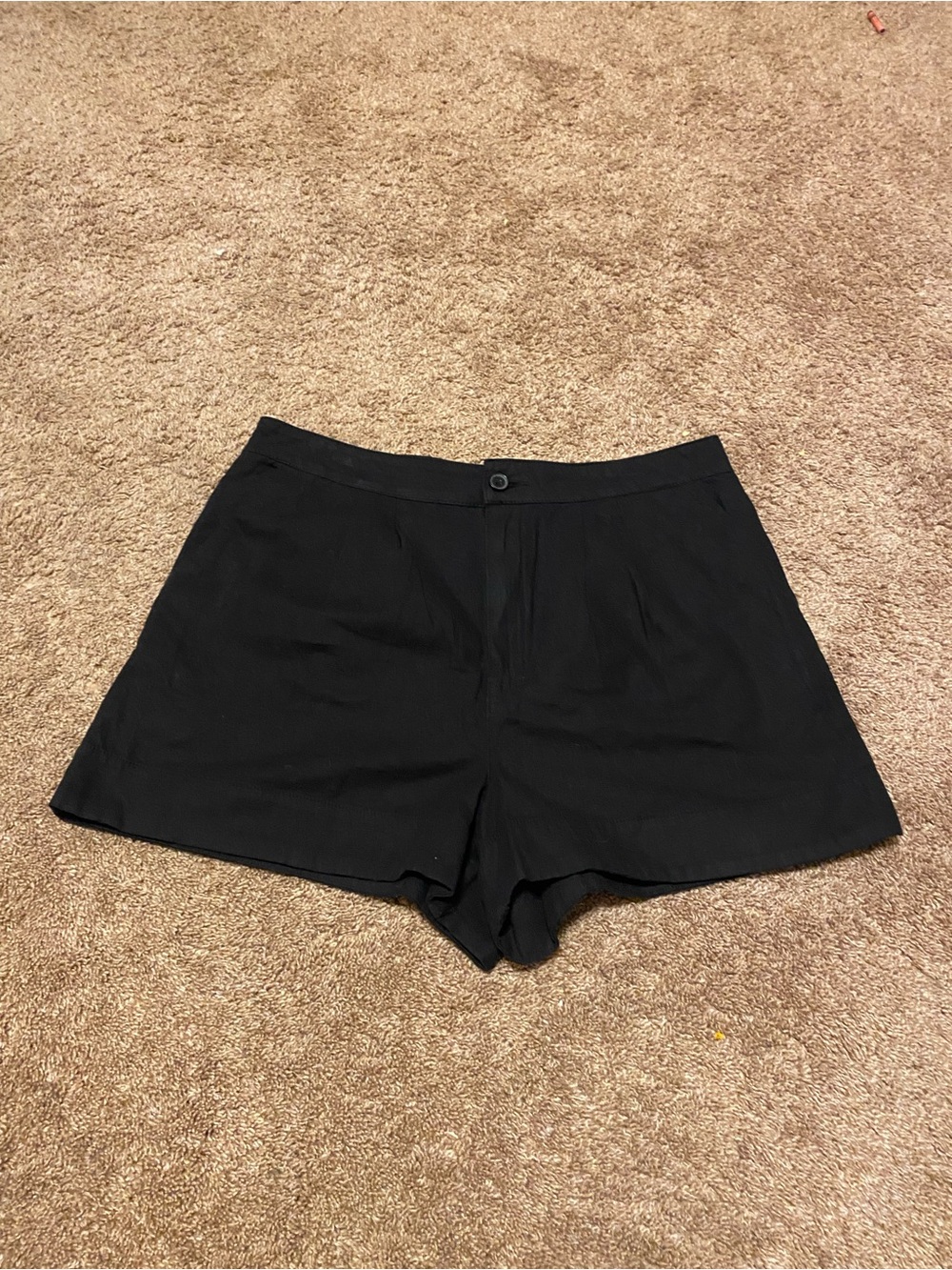 Joie Black High-Waist Tailored Shorts